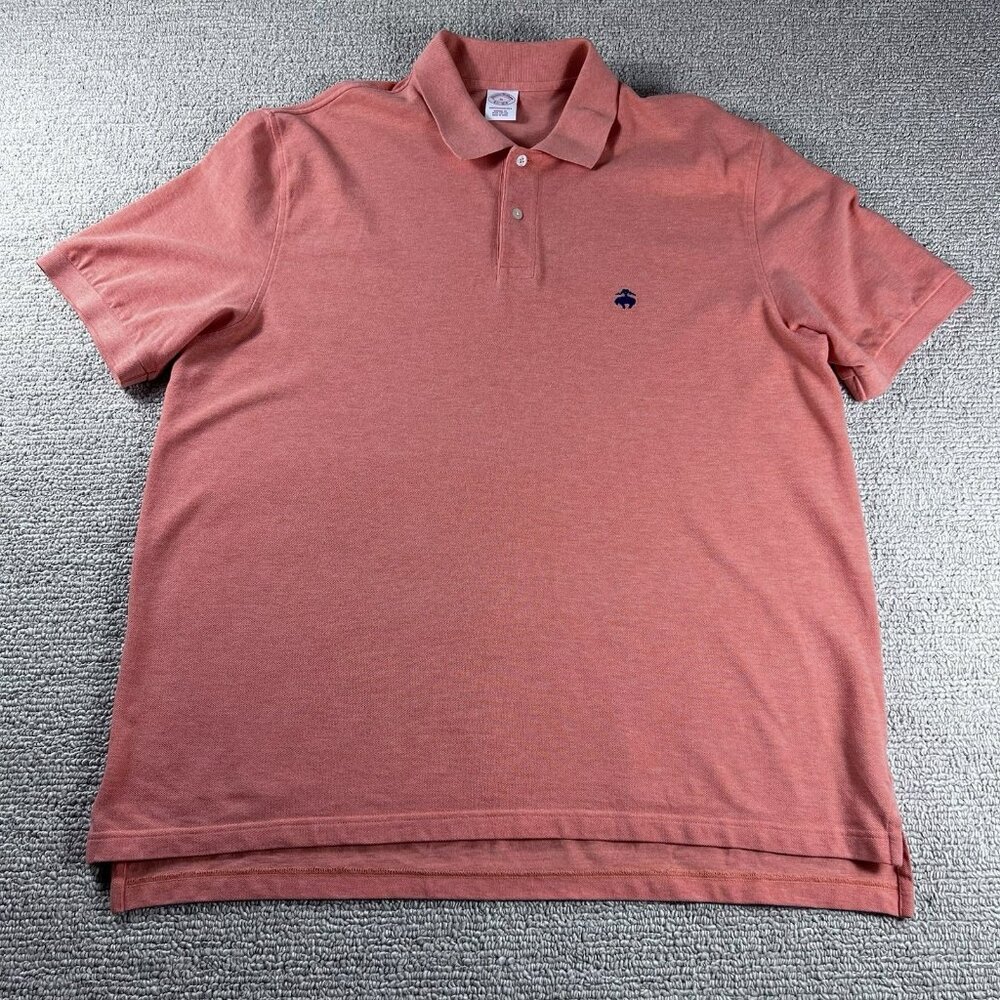 Brooks Brothers 1818 Original Fit Polo Shirt Pink Men’s Size XL